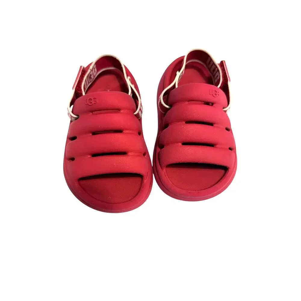 Ugg Australia Toddler Sport Yeah Slide Logo Slip-on Slide Red Toodler 8